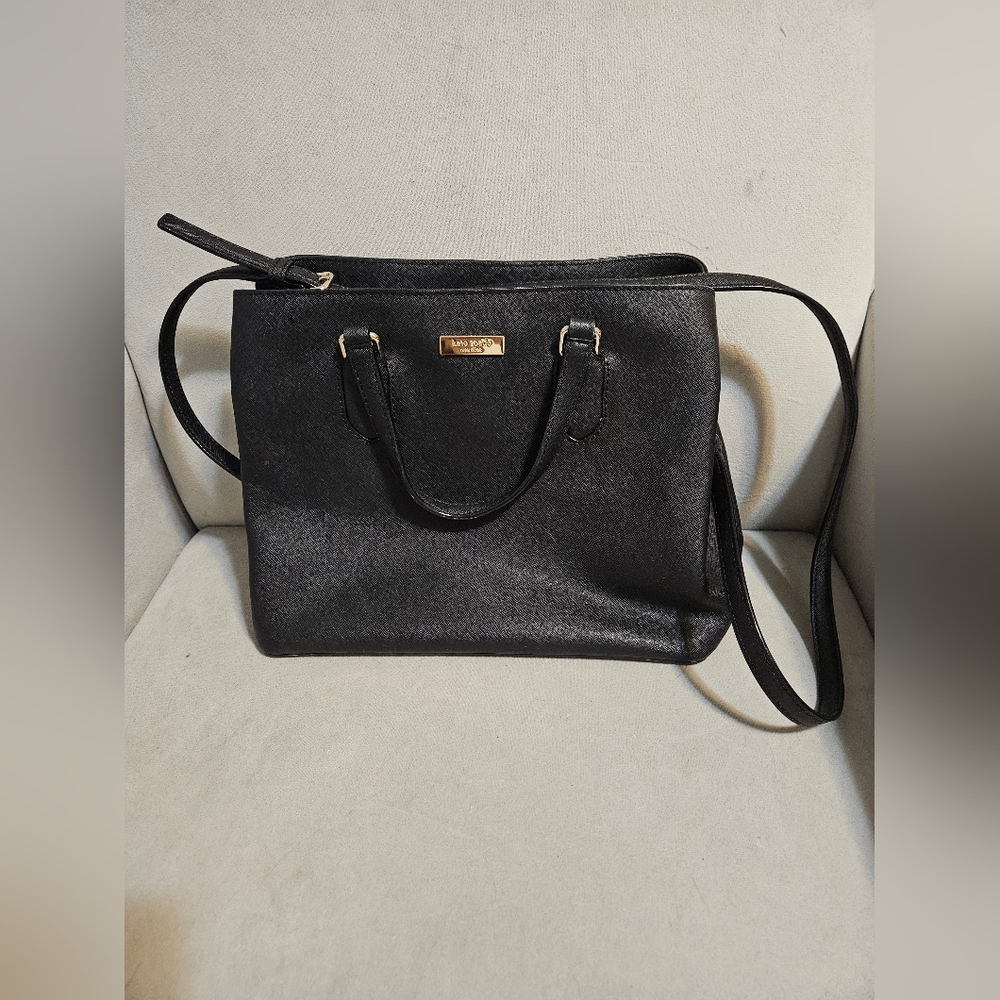 Kate Spade Black Satchel and Pink Wallet